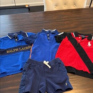 Ralph Lauren Kids Polo Shirt - Blue, Red, and Black